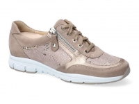 chaussure mephisto lacets ylona taupe clair